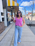Wide Leg Denim Pants