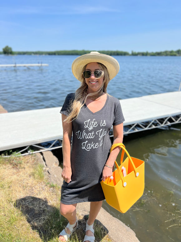 Life Is What You Lake It T-Shirt Dress