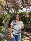Sheer Crochet Knit Pullover Top