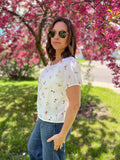 Floral Front Button Up
