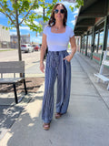 Striped Drawstring Pants