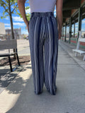 Striped Drawstring Pants