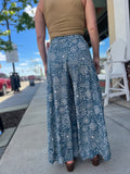 Floral Wide Leg Boho Pants