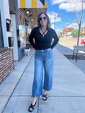 Risen HR Crop Wide Jeans