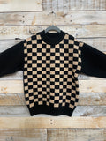 Kids Checkerboard Sweater
