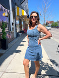 Sleeveless Denim Mini Dress