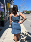 Sleeveless Denim Mini Dress