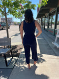 Sleeveless Surplice Cropped Jumpsuit