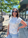 Floral Textured Sleeveless Top