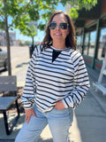 Striped Long Sleeve Crewneck