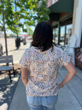 Floral Print Short Sleeve Top