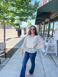 Crochet Bell Sleeve Pullover