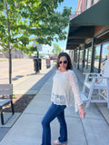 Crochet Bell Sleeve Pullover