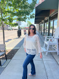 Crochet Bell Sleeve Pullover