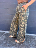Camo Tulip Cut Jeans
