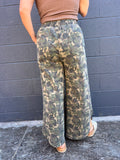 Camo Tulip Cut Jeans