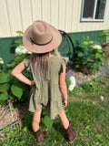 Youth RUFFLE SHOULDER TIERED ROMPER