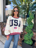 USA Long Sleeve Crewneck