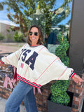 USA Long Sleeve Crewneck