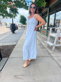 Sleeveless Striped Midi Dress