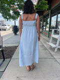 Sleeveless Striped Midi Dress