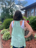Lace Yoke Sleeveless Top