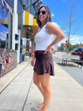High Waist Skort