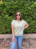 Ruffle Trim Short Sleeve