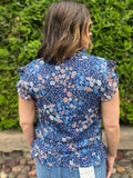 Floral Pleated Blouse
