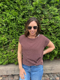 Short Sleeve Blouse With Front Twist