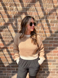 Ombre Ribbed Knit Long Sleeve Top