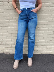 Risen High Rise Relaxed Straight Jeans