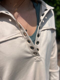 Grommet Pullover with Thumb Holes