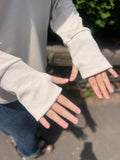 Grommet Pullover with Thumb Holes
