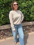Cozy Dotted Crewneck Sweater
