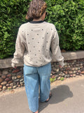 Cozy Dotted Crewneck Sweater
