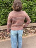 Striped Crochet Knit Long Sleeve
