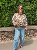 Flower Pattern Sweater