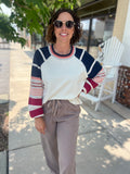 Striped Multi Colored Sweater