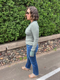 Henley Top With Contrast
