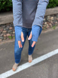 Henley Ribbed Hoodie