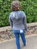 Henley Ribbed Hoodie
