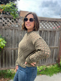 Cable Knit Crewneck Sweater