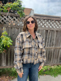 Plaid Cropped Shacket