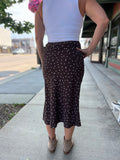 Polka Dot Midi Skirt