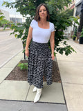 Floral Boho High Waist Skirt