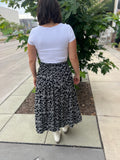 Floral Boho High Waist Skirt