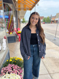 Cropped Soft Button Up Flannel