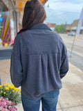 Cropped Soft Button Up Flannel