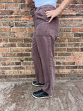 Wide Leg Pants W/Drawstring